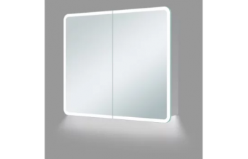Akari 600mm 2 Door LED Mirrored Cabinet