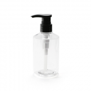 Origins Living Dispenser Bottle 300ml & Pump - Clear/Black BTL-113300-CL