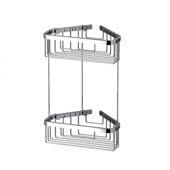 Origins Living Double Corner Shower Basket - Chrome 189779 from Ebzone Origins Living Tecno Project Bathroom Accessories Origins Living Tecno Project Double Towel Rail 79cm - Chrome 118038