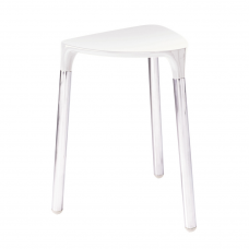 Origins Living Yannis Stool - White/Chrome 2172-02 Origins Living Yannis Stool - White/Chrome 2172-02