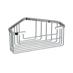 Origins Living Gedy Deep Corner Basket - Chrome 2483-13