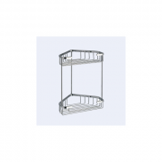 Origins Living Gedy Double Corner Basket - Chrome 2481-13
