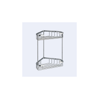Origins Living Gedy Double Corner Basket - Chrome 2481-13 Origins Living Gedy Double Corner Basket - Chrome 2481-13