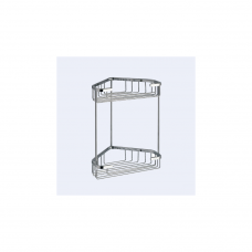 Origins Living Gedy Double Corner Basket - Chrome 2481-13 Origins Living Gedy Double Corner Basket - Chrome 2481-13