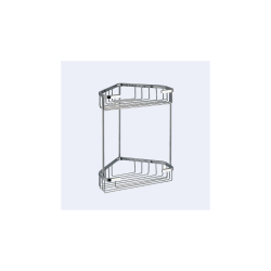 Origins Living Gedy Double Corner Basket - Chrome 2481-13