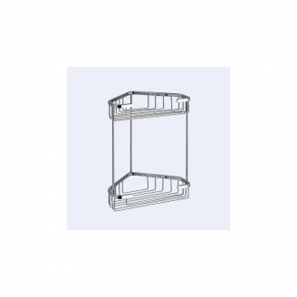 Origins Living Gedy Double Corner Basket - Chrome 2481-13 from Ebzone Quadrant Shower Enclosures Merlyn Vivid Sublime 900mm 2 Door Quadrant Shower Enclosure MEREy5587