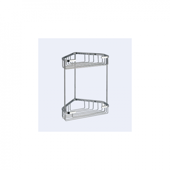 Origins Living Gedy Double Corner Basket - Chrome 2481-13 from Ebzone Origins Living Tecno Project Bathroom Accessories Origins Living Tecno Project Metal Soap Dish - White 166138
