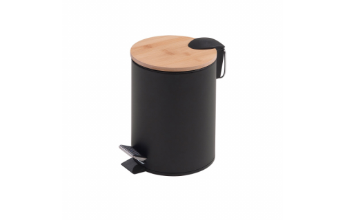 Origins Living Kenta Pedal Bin 3L - Black/Bamboo 1309-41