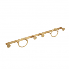 Origins Living Oakley Multi Hooks - Satin Brass OKL-110660-BB Origins Living Oakley Multi Hooks - Satin Brass OKL-110660-BB