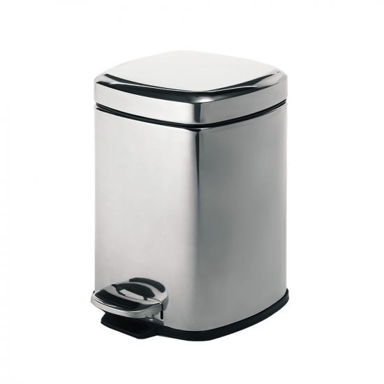 Origins Living Pedal Bin Square 5L - Polished 2309-13 from Ebzone Origins Living Tecno Project Bathroom Accessories Origins Living Tecno Project WC Brush Set - Black 166299