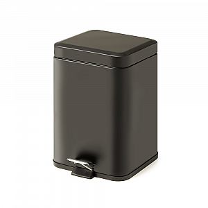 Origins Living Square Pedal Bin 3L Soft Close - Black 2209-14