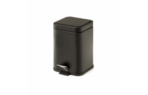 Origins Living Square Pedal Bin 5L Soft Close - Black 2309-14