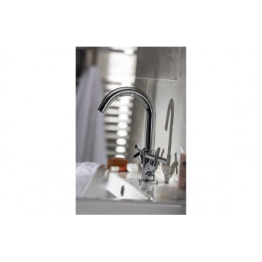 Abode Serenitie Basin Mixer - Chrome Bathroom Taps