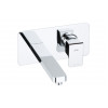 Abode Fervour Pack Offer 5 (Wall Mounted Basin Mixer & Bath Filler) - Chrome Abode Fervour Chrome Bathroom Tap Pack (Wall Mounted Basin Mixer & Bath Filler)