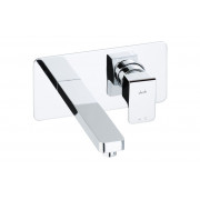 Abode Fervour Wall Mounted Basin Mixer - Chrome