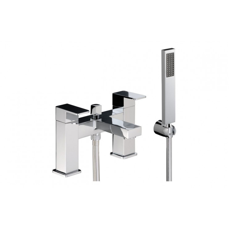 Abode Fervour Deck Mounted Bath Shower Mixer - Chrome Bathroom Taps Abode Fervour Deck Mounted Bath Shower Mixer - Chrome Bathroom Taps