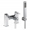Abode Zeal Deck Mounted Bath Shower Mixer with Shower Handset - Chrome