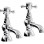 Abode Sentiment Bath Pillar Taps - Chrome