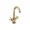 Abode Serenitie Basin Mixer - Antique Brass Bathroom Taps