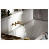 Abode Serenitie Wall Mounted Basin/Bath Mixer - Antique Brass Bathroom Taps