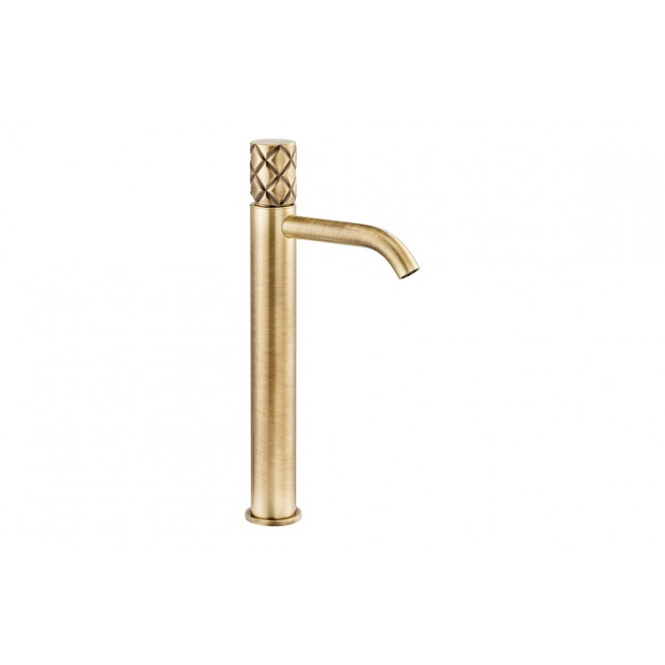 Abode Kite Tall Basin Mixer - Antique Brass Bathroom Taps
