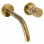 Abode Kite Wall Mounted Basin Mixer - Antique Brass Bathroom Taps