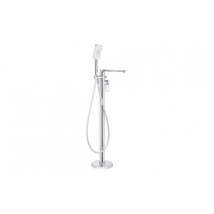 Abode Levarto Floor Standing Bath Shower Mixer - Chrome