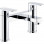 Abode Aquip Deck Mounted Bath Filler - Chrome Bathroom Taps