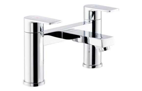 Abode Aquip Deck Mounted Bath Filler - Chrome
