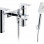 Abode Aquip Deck Mounted Bath Shower Mixer - Chrome Bathroom Taps