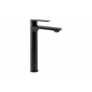 Abode Aquip Tall Basin Mixer - Matt Black Bathroom Taps Abode Aquip Tall Basin Mixer - Matt Black Bathroom Taps