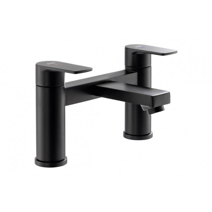 Abode Aquip Deck Mounted Bath Filler - Matt Black Bathroom Taps Abode Aquip Deck Mounted Bath Filler - Matt Black Bathroom Taps