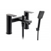 Abode Aquip Deck Mounted Bath Shower Mixer - Matt Black Bathroom Taps