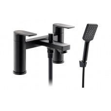 Abode Aquip Deck Mounted Bath Shower Mixer - Matt Black