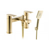 Abode Aquip Deck Mounted Bath Shower Mixer - Brushed Brass Abode Aquip Deck Mounted Bath Shower Mixer - Brushed Brass Bathroom Taps