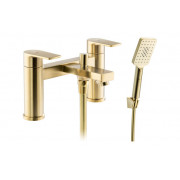 Abode Aquip Deck Mounted Bath Shower Mixer - Brushed Brass