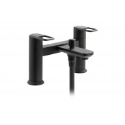 Abode Levarto Deck Mounted Bath Shower Mixer - Matt Black