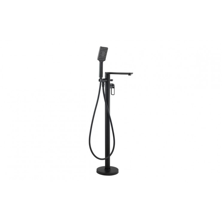 Abode Levarto Floor Standing Bath Shower Mixer - Matt Black