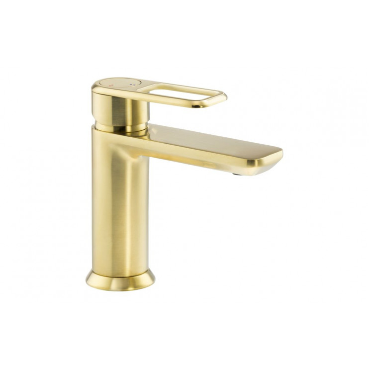 Abode Levarto Basin Mixer - Brushed Brass Abode Levarto Basin Mixer - Brushed Brass