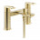 Abode Levarto Deck Mounted Bath Shower Mixer - Brushed Brass