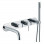 Abode Chao Wall Mounted Bath Shower Mixer - Chrome Bathroom Taps