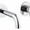 Abode Chao Wall Mounted 2-Hole Bath Mixer - Chrome Bathroom Taps