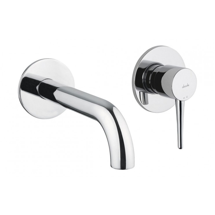 Abode Chao Wall Mounted 2-Hole Bath Mixer - Chrome Bathroom Taps Abode Chao Wall Mounted 2-Hole Bath Mixer - Chrome Bathroom Taps