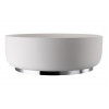 Basin plinth only ABX1140 Abode Cava Round Basin Plinth - Chrome