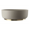 Basin plinth only ABX1142 Abode Cava Round Basin Plinth - Brushed Brass