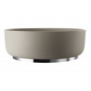Basin plinth only ABX1140 Abode Cava Round Basin Plinth - Chrome