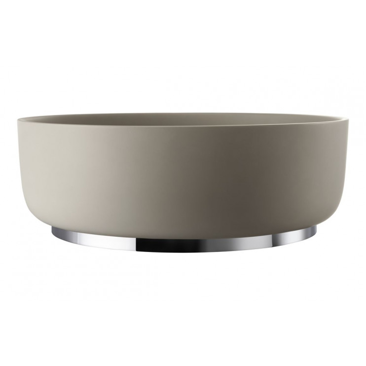 Basin plinth only ABX1140 Abode Cava Round Basin Plinth - Chrome
