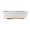 Basin plinth only ABX1152 Abode Cava Tablet Basin Plinth - Brushed Brass