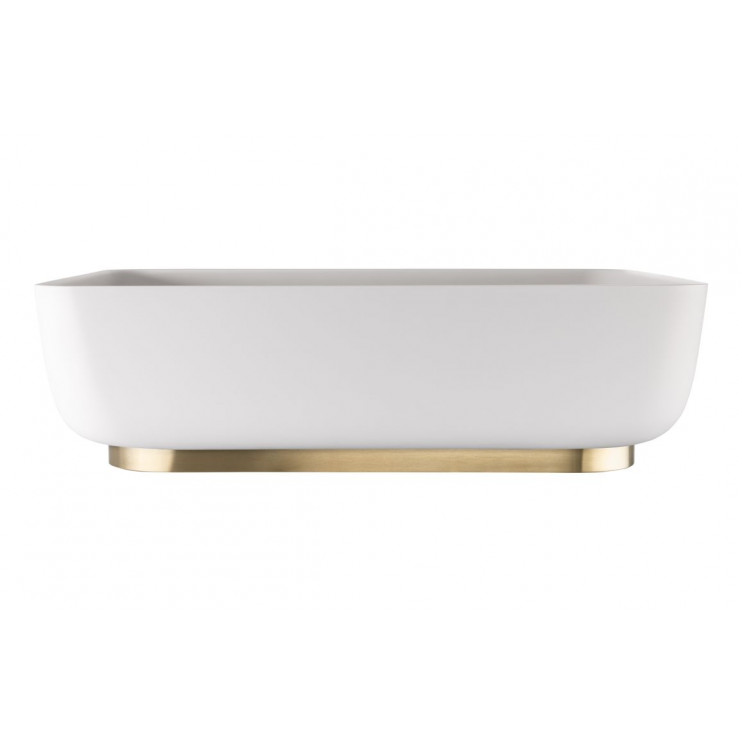 Basin plinth only ABX1152 Abode Cava Tablet Basin Plinth - Brushed Brass