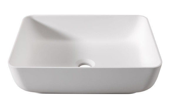 Abode Cava 450x350mm Tablet Basin - Chalk White